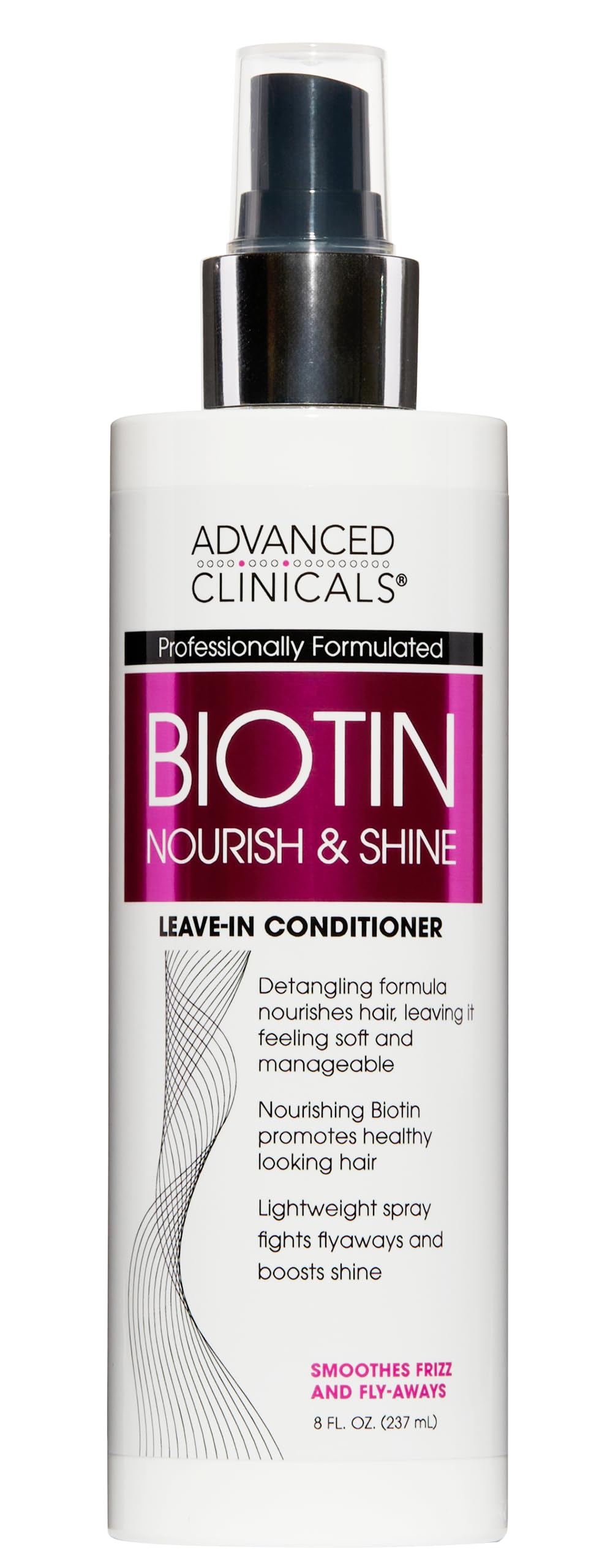 Advanced Clinicals Hair Spray Thicken & Shine Leave In Treatment, Nourishing Detangling Formula for Fine, Damaged, or Frizz Prone Hair, Supports Scalp Beauty & Personal Care Advanced Clinicals