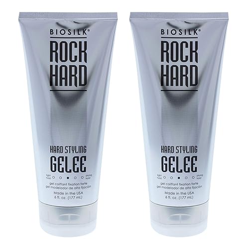 Rock Hard Gel Biosilk Gel Unisex 6 oz (Pack of 2) Beauty & Personal Care BioSilk