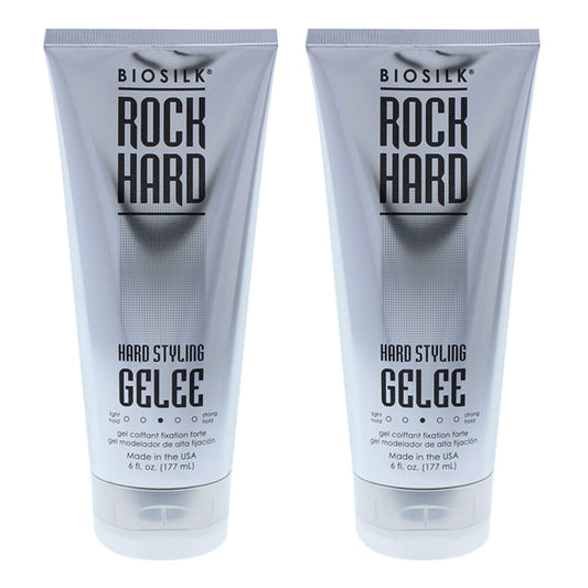 Rock Hard Gel Biosilk Gel Unisex 6 oz (Pack of 2) Beauty & Personal Care BioSilk