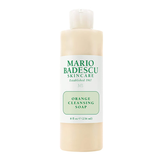 Mario Badescu Orange Cleansing Soap - Cream Face Cleanser and Exfoliator Enriched with AHA - Oil Free Face Wash for Combination or Dry Skin - Mild Beauty & Personal Care Mario Badescu