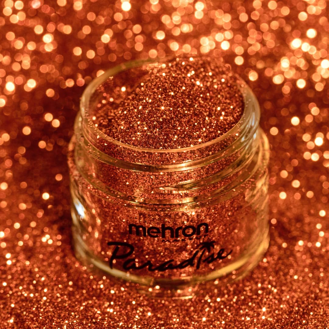 Mehron Makeup Paradise Glitter FX | Professional Cosmetic for Makeup & Art | Vibrant & Shimmering Loose Glitter .25 oz (7 g) (Orange Harvest) Beauty & Personal Care Mehron
