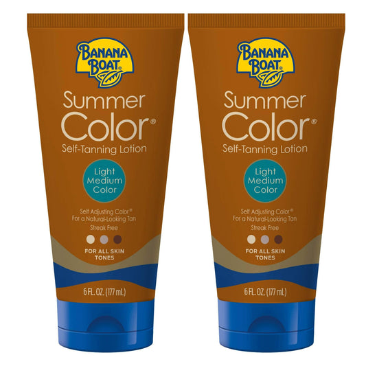 Banana Boat Summer Color Self Tanning Lotion | Light Medium Color for All Skin Tones, Self Tanner Lotion, Sunless Tanning Lotion, Banana Boat Self Beauty & Personal Care Banana Boat