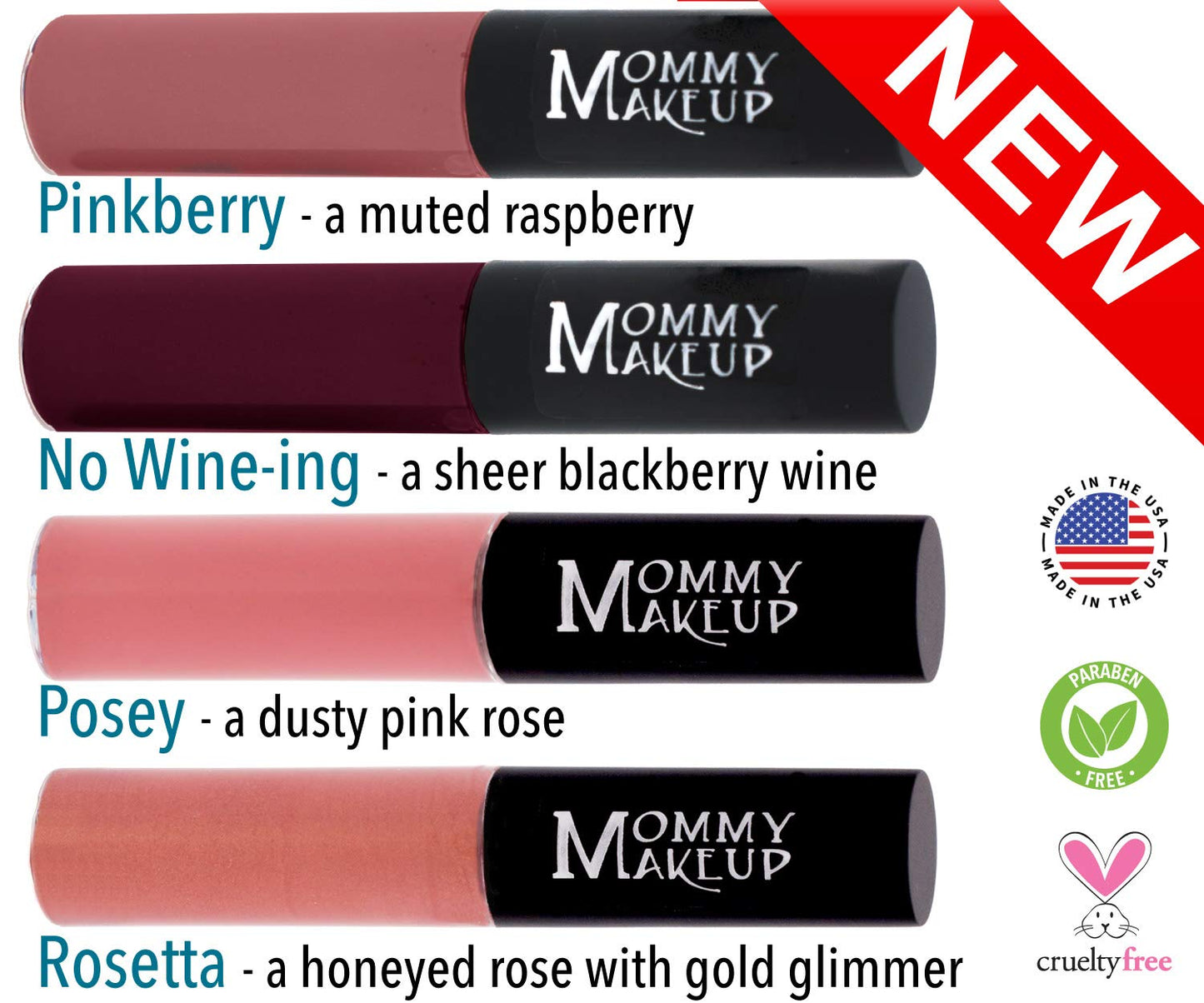 Mommy Makeup Line Smoothing Lip Gloss with Brown Algae & Golden Seaweed - Glossy, Moisturizing, High Shine, Paraben Free Lipgloss in Brandy Girl (A Beauty & Personal Care Mommy Makeup