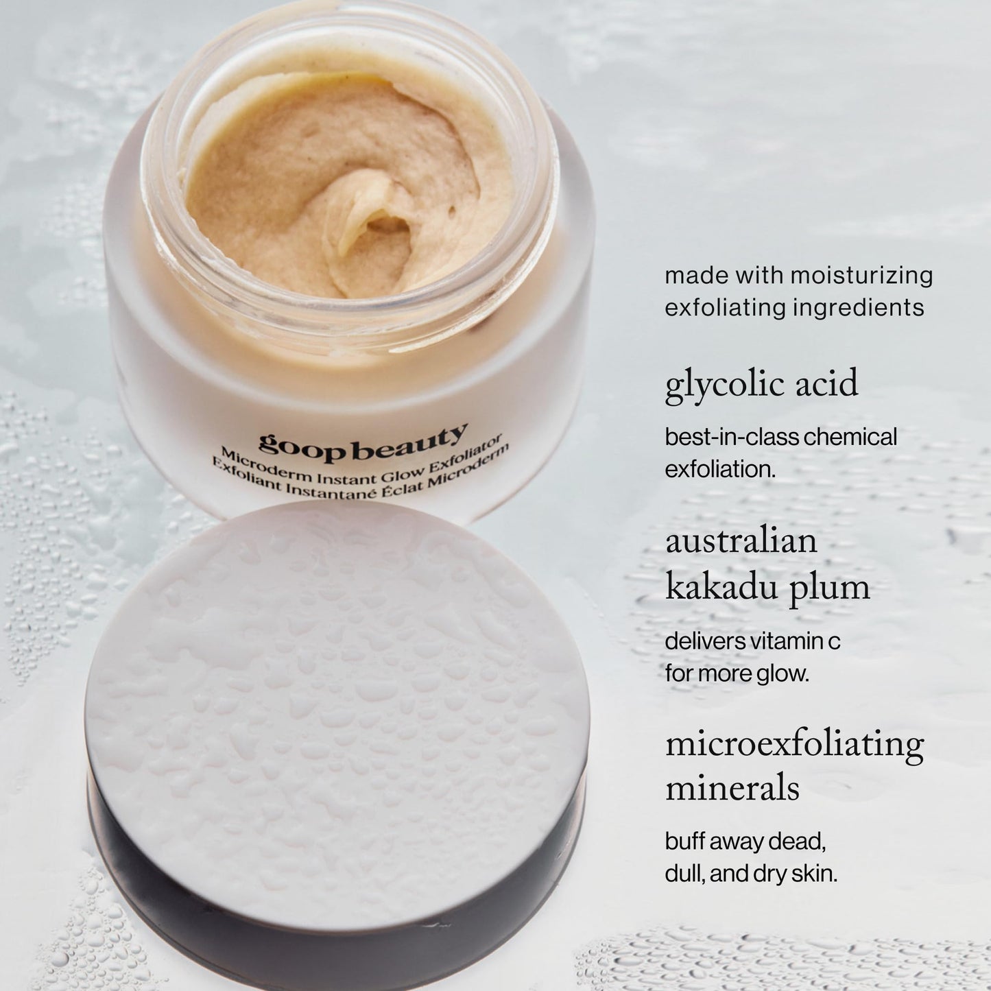 goop Beauty Microderm Face Exfoliator | At-Home Microdermabrasion with Glycolic Acid & Exfoliating Minerals | Smooths Skin Texture | Clean Face Scrub Beauty & Personal Care goop
