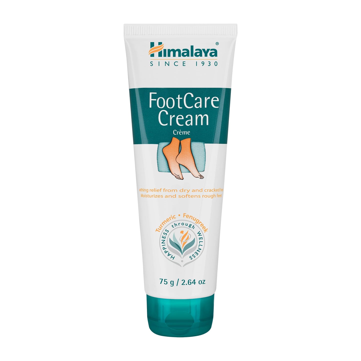 Himalaya FootCare Cream, Intense Moisturizing & Hydrating for Dry Feet and Cracked Heels, 2.64 oz Beauty & Personal Care Himalaya