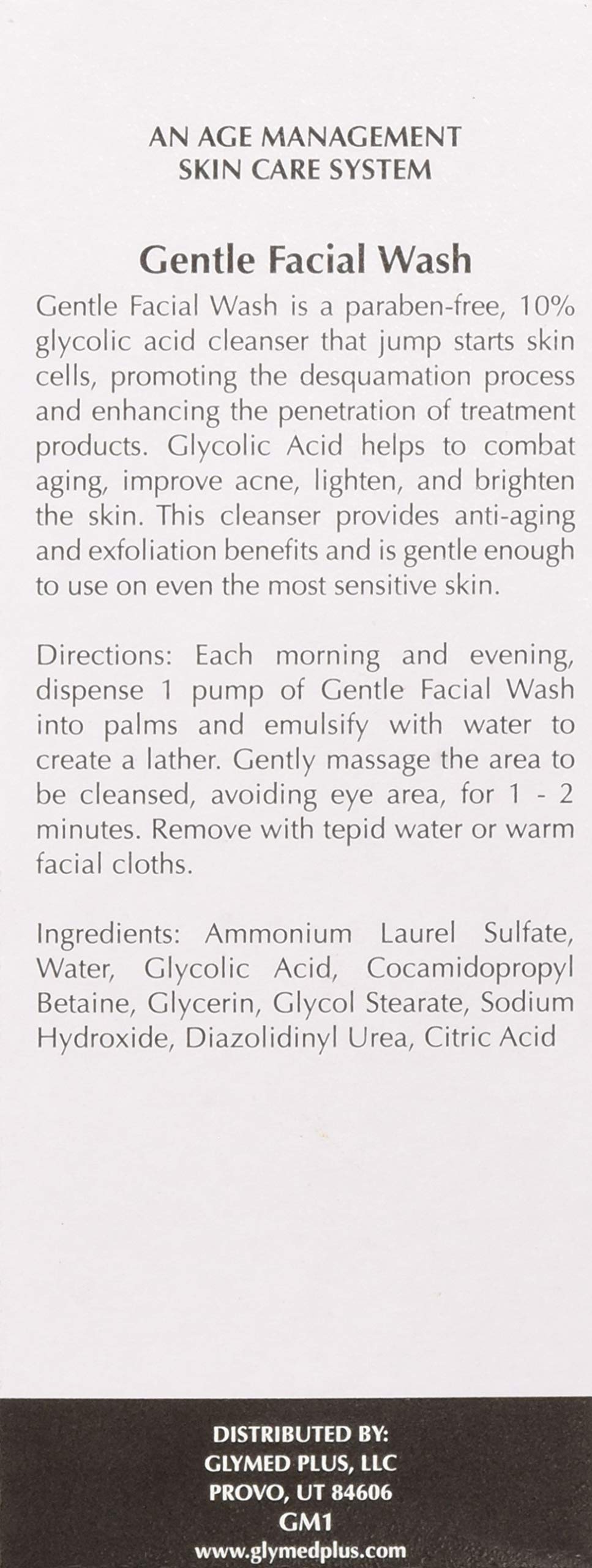 GlyMed Plus Age Management Gentle Facial Wash, 8 Ounce Beauty & Personal Care GlyMed Plus