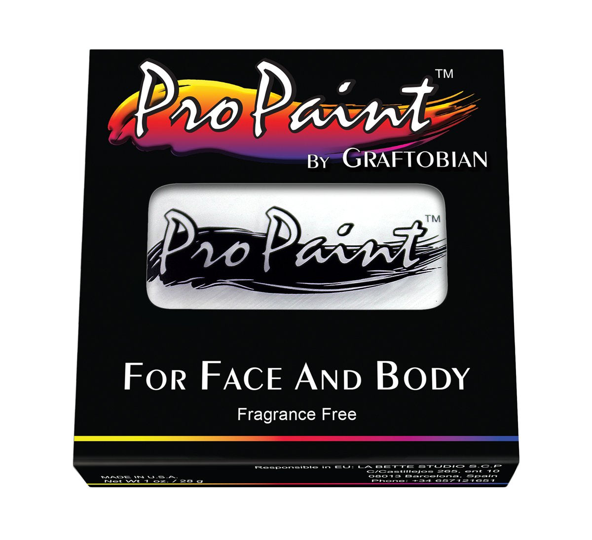 Graftobian ProPaint White Swan, 1 Ounce