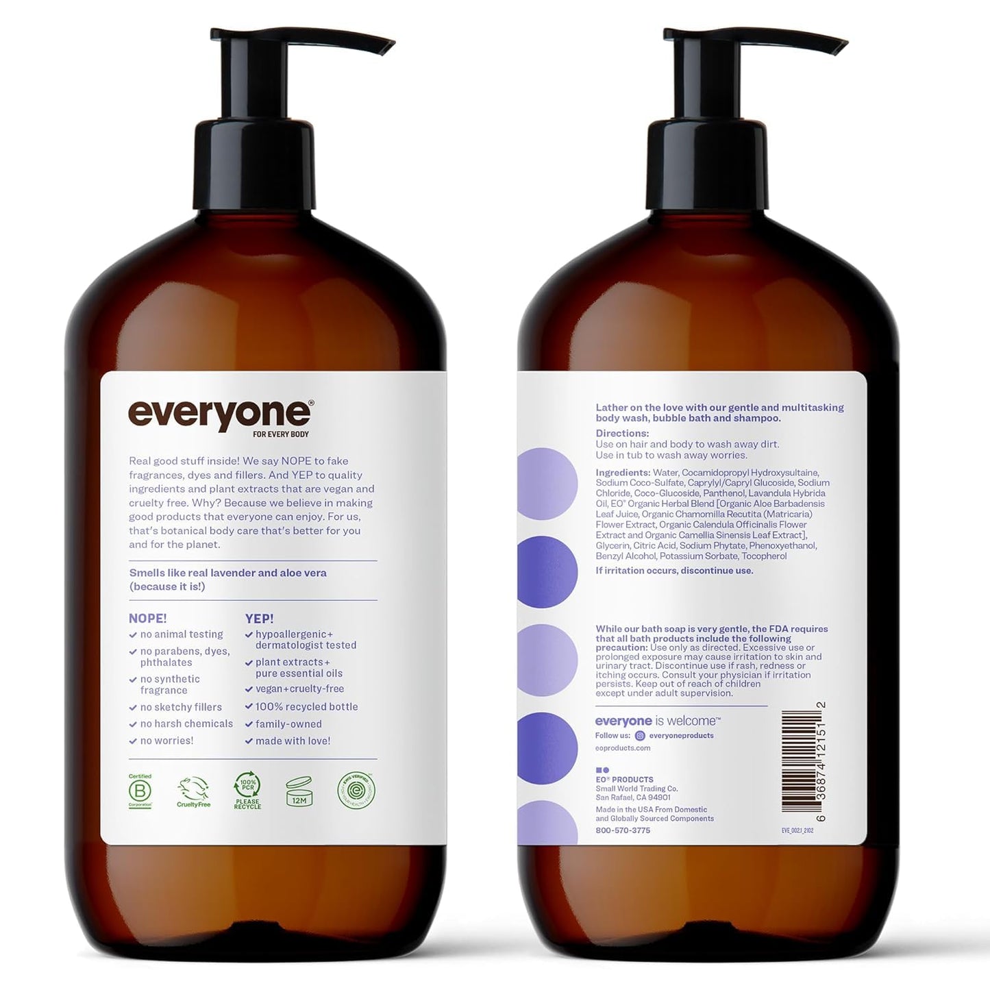 Eo Soap Lavender Aloe Beauty & Personal Care EO