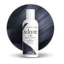 Adore Semi Permanent Hair Color (130 Blue Black) | Vegan & Cruelty-Free Black Hair Dye | No Ammonia, No Peroxide, No Alcohol | 4 Fl Oz Beauty & Personal Care Adore
