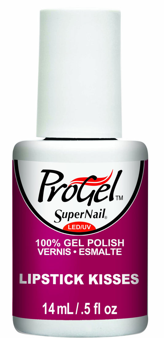 Supernail Progel Nail Lacquer, Lipstick Kisses, 0.5 Fluid Ounce