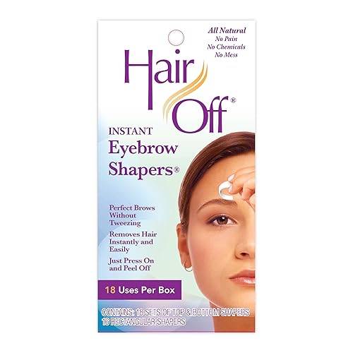 Hair Off Eyebrow Wax Strips - Fast & Painless Eyebrow Shaping Kit for Women - Face Wax Strips for Hair Removal - 18 Ct Beauty & Personal Care Hair Off