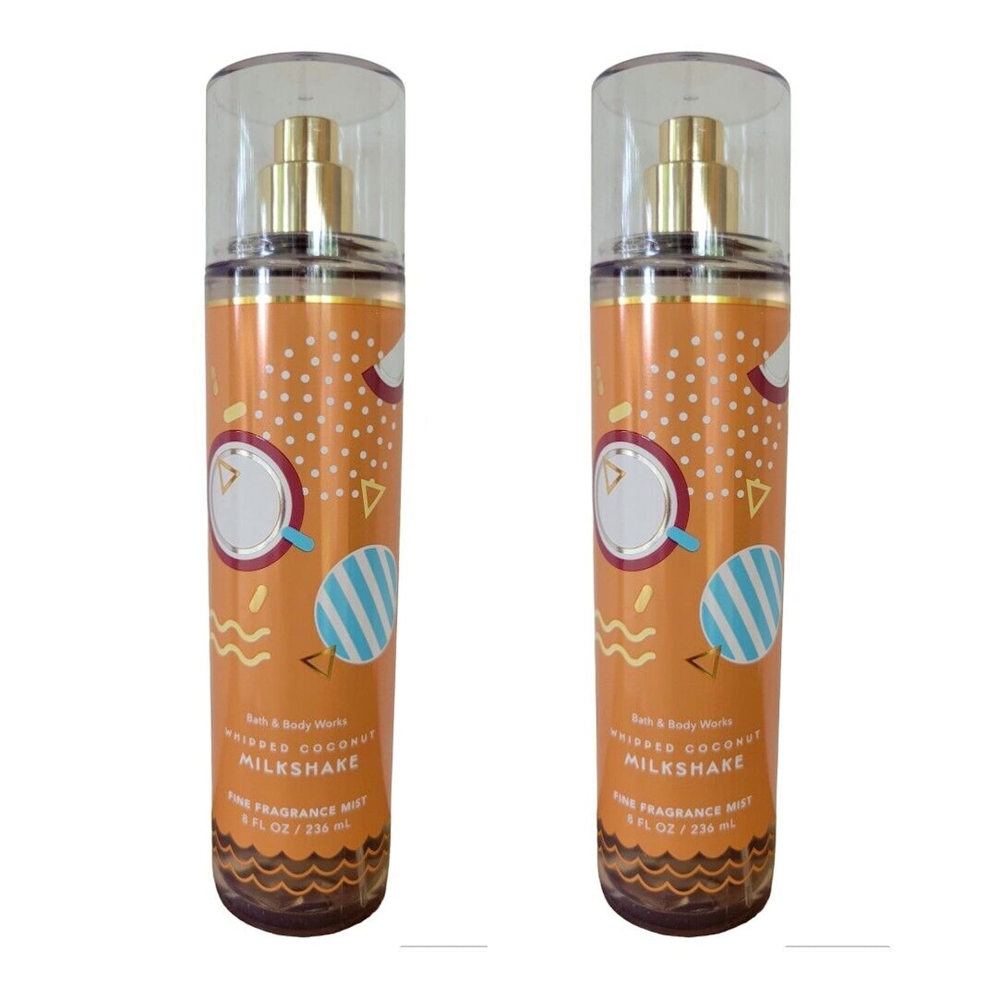 Bath & Body Works Fragrance Mist 2-Pack 8oz Each (Whipped Coconut Milkshake) Beauty & Personal Care Bath & Body Works