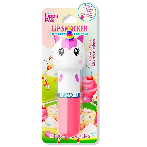 Lip Smacker Lippy Pals Unicorn, Flavored Moisturizing & Smoothing Soft Shine Lip Balm, Hydrating & Protecting Fun Tasty Flavors, Cruelty-Free & Vegan Beauty & Personal Care Lip Smacker