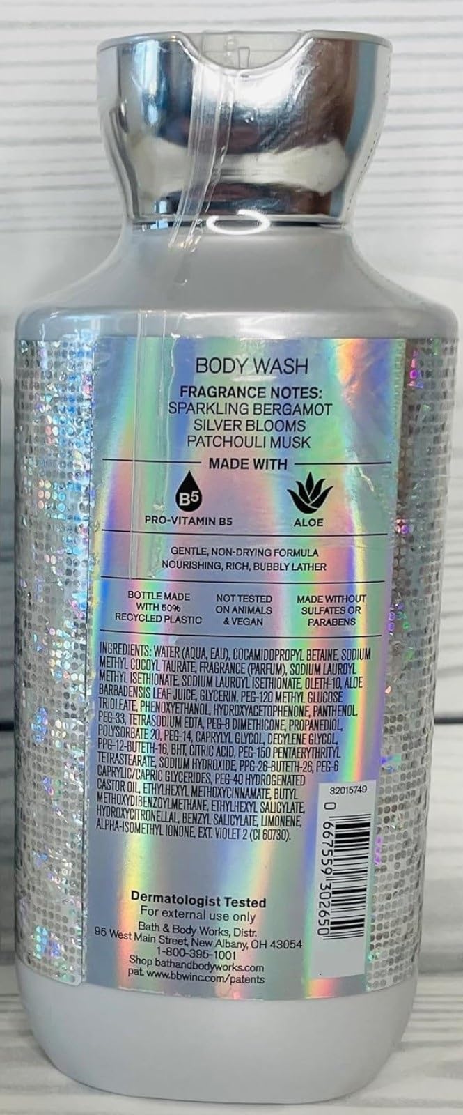 Bath & Body Works Platinum Body Gel 2-Pack 10 Ounces Each Fresh Clean Scent Beauty & Personal Care Bath & Body Works