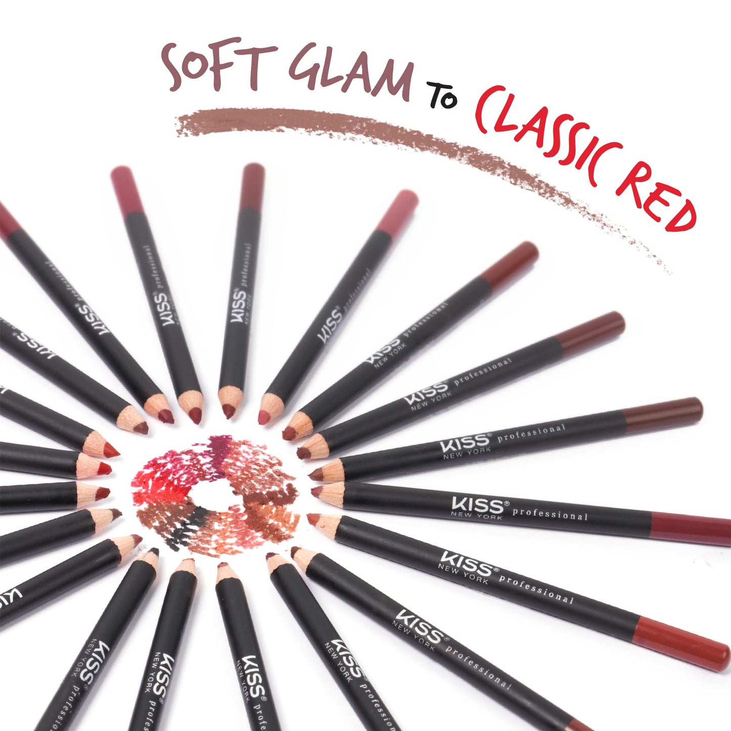 Kiss New York Professional Slim Long-Wear Lip Liner Pencil, Matte Finish Beauty & Personal Care Kiss