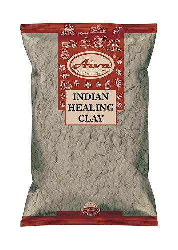 Aiva Indian Healing Clay | Deep Pore Cleansing Facial & Body Mask | Healthcare 100% Natural Calcium Bentonite Clay - 1lb Beauty & Personal Care AIVA WE BELIEVE IN QUALITY