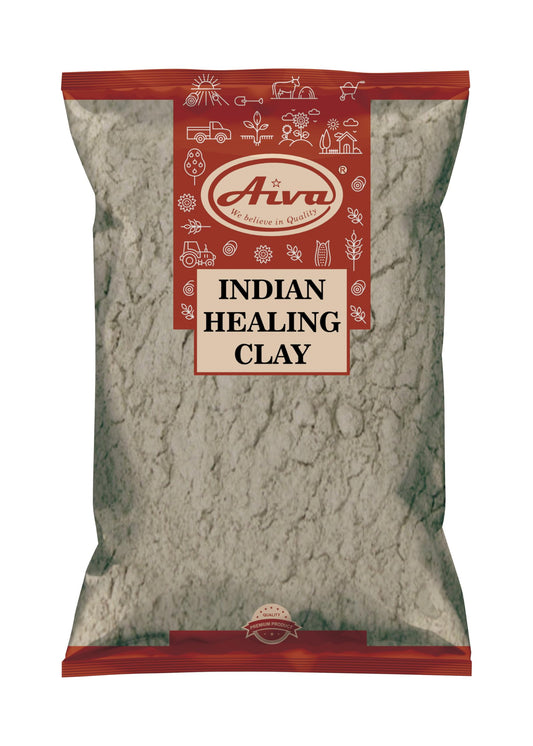 Aiva Indian Healing Clay | Deep Pore Cleansing Facial & Body Mask | Healthcare 100% Natural Calcium Bentonite Clay - 1lb Beauty & Personal Care AIVA WE BELIEVE IN QUALITY