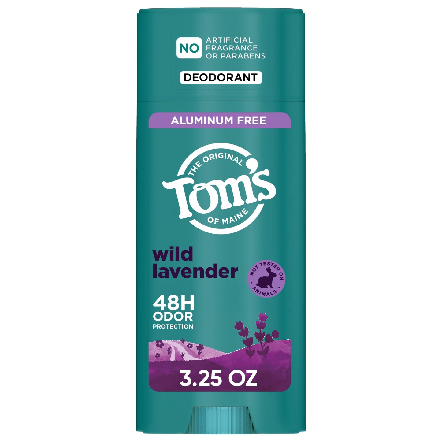 Tom’s of Maine Wild Lavender Natural Deodorant for Men and Women, Aluminum Free, No Artificial Fragrances, Dyes, or Preservatives, Baking Soda Free Beauty and Personal Care Tom's of Maine