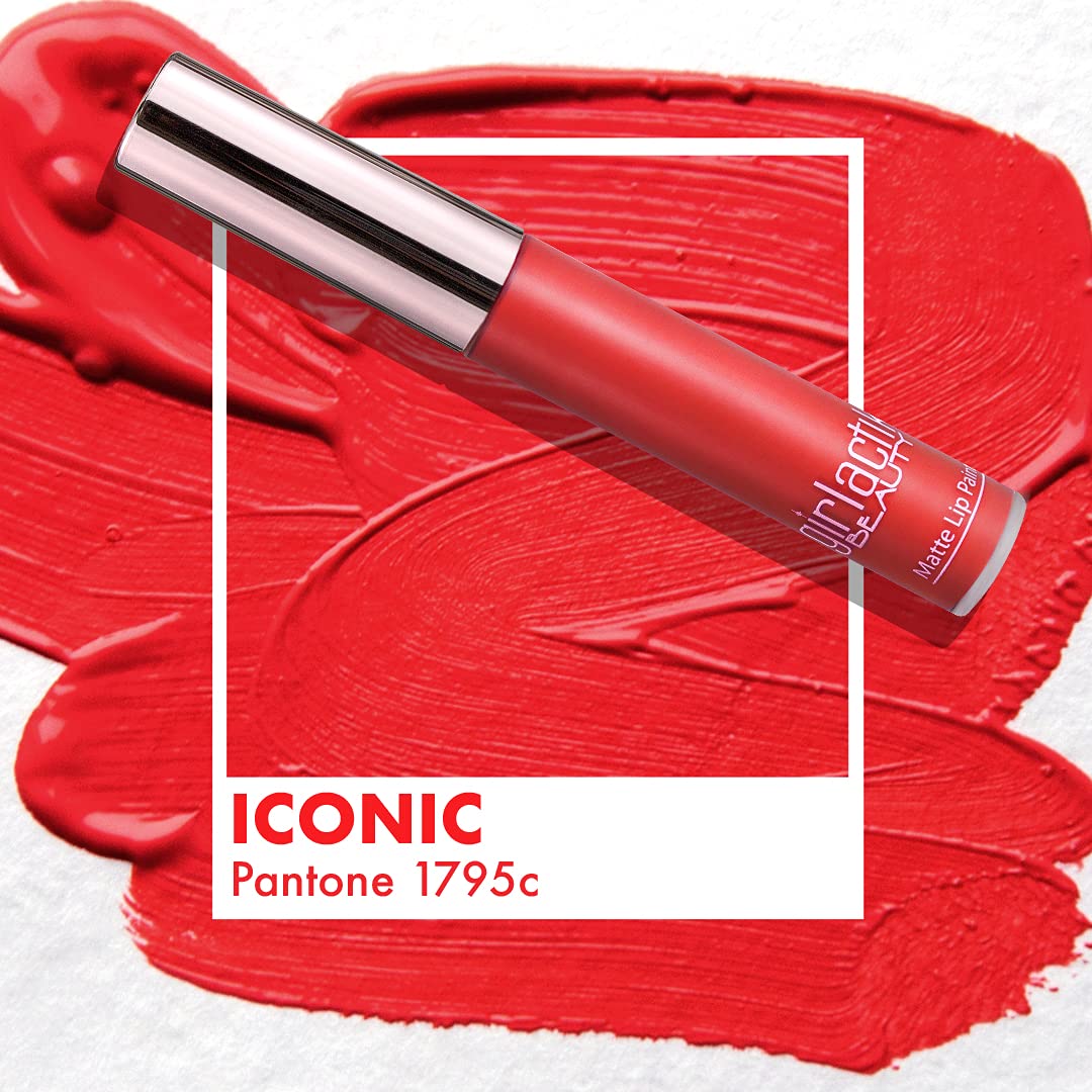 Girlactik Long Lasting Matte Lip Paint Liquid Lipstick in Allure- Long wearing, Smooth Application, Pigmented, Non-Crack Formula, Lightweight, 7.5 ml Beauty & Personal Care Girlactik