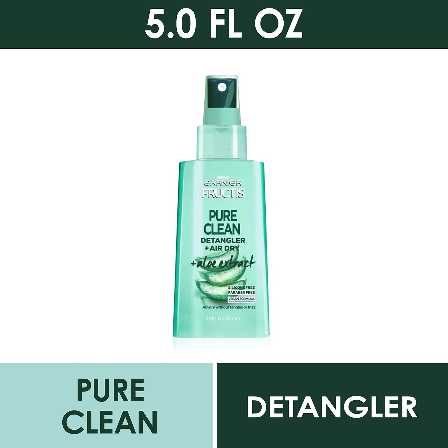 Garnier Fructis Pure Clean Detangler + Air Dry, Aloe Vera, 5 Fl Oz Beauty & Personal Care Garnier