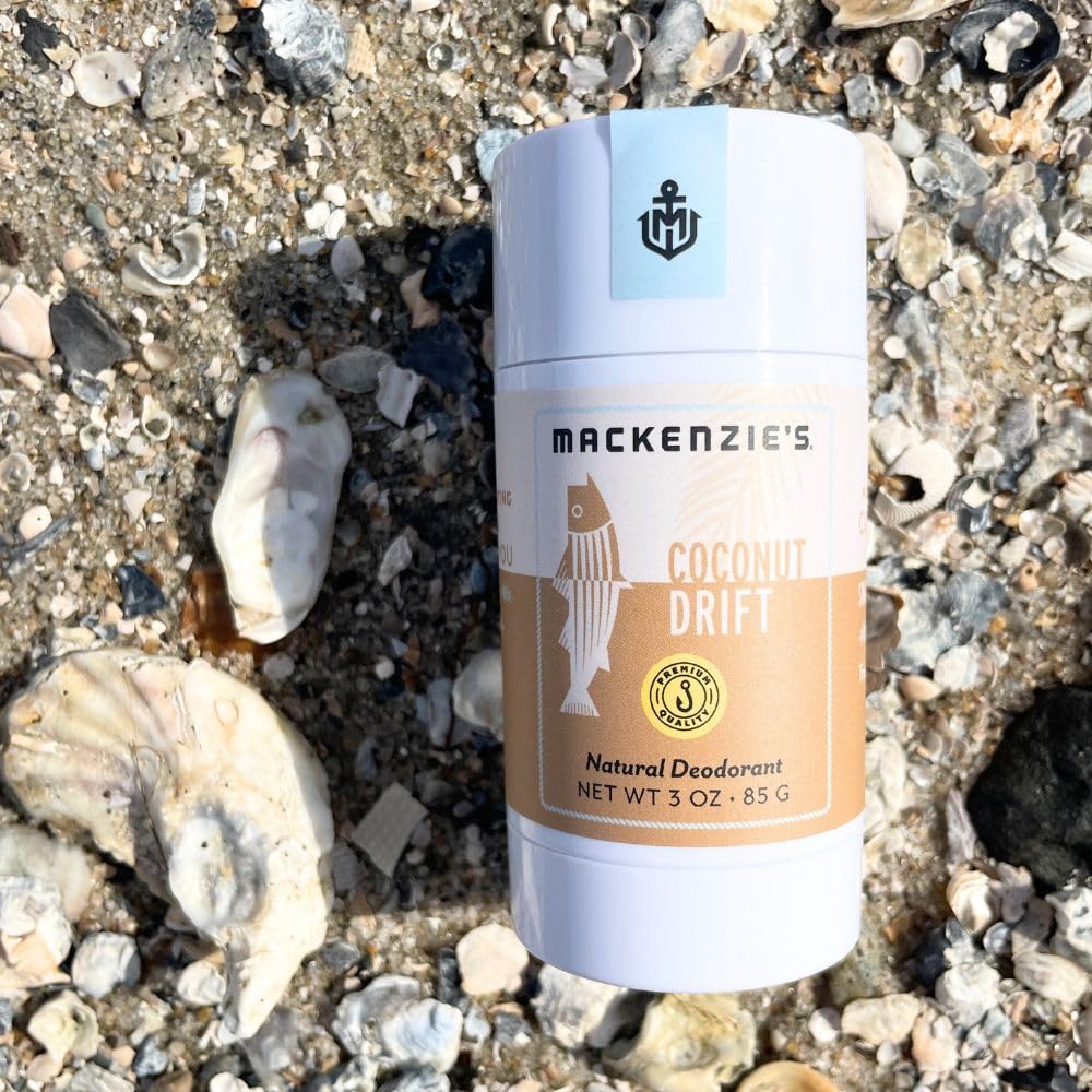 MacKenzie's Coconut Drift Deodorant - Father's Day - Gifts for Fishermen - Gifts for Women - Gifts for Men - Natural Deo - Aluminum Free - Proudly Beauty and Personal Care MACKENZIE'S