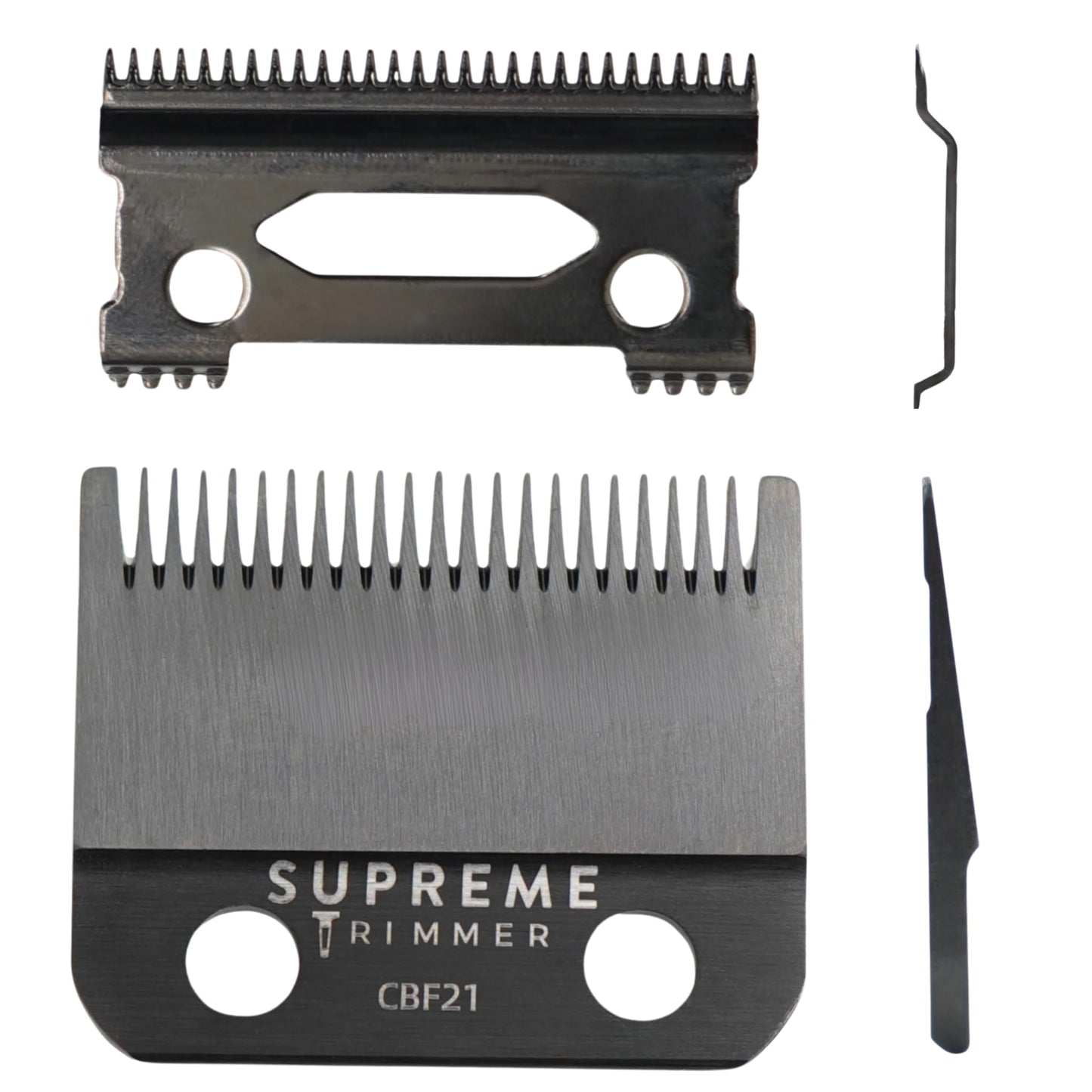 Supreme Trimmer DLC Coated Steel Replacement Blade CBF21 - Fade Blade for Darkstar72 & Most Hair Clippers - Black Beauty and Personal Care Supreme Trimmer