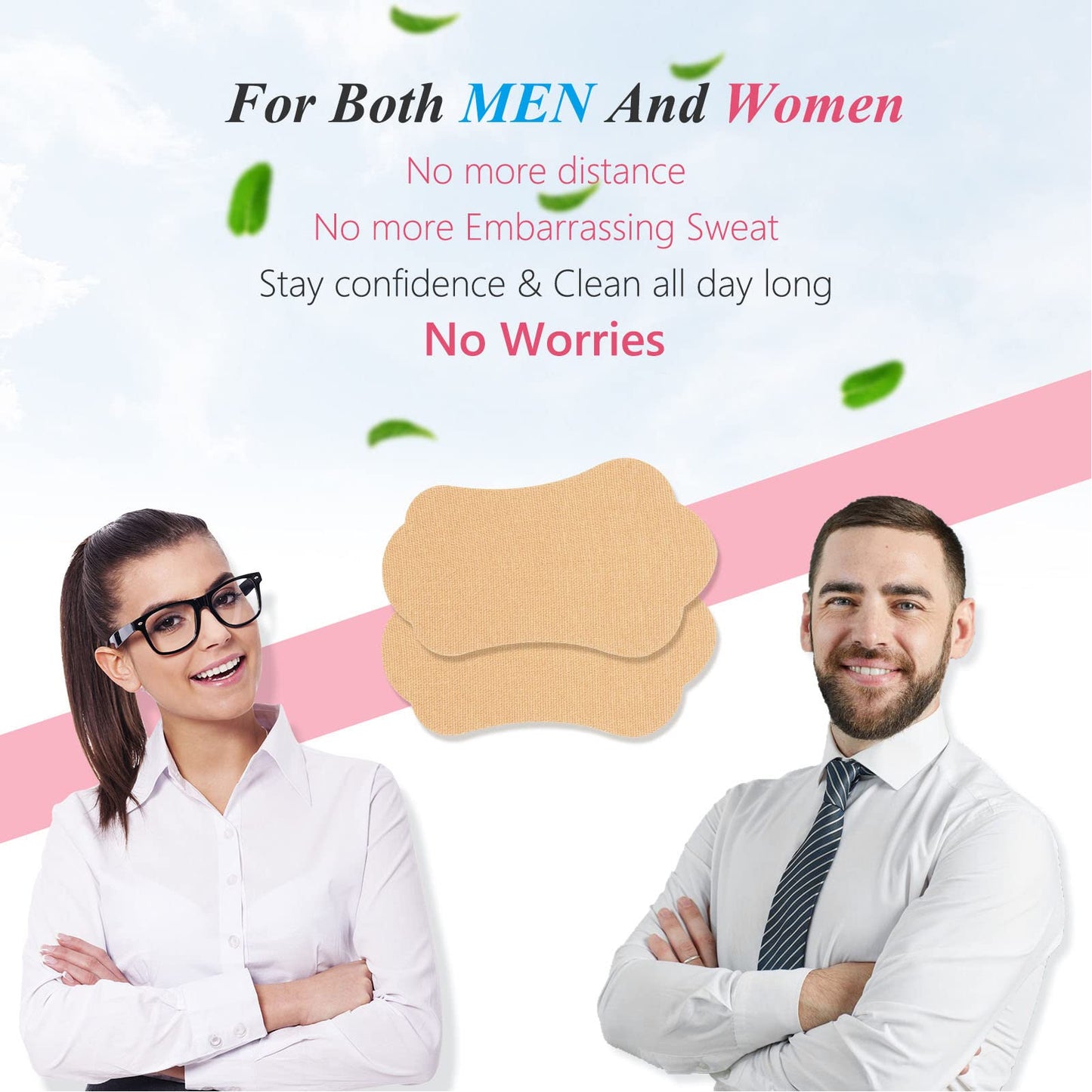 Sonew 28pcs Underarm Sweat Pads, Invisible Self Adhesive Breathable Armpit Antiperspirant Sticker, Armpit Sweat Pads for Men & Women Reduce Armpit Beauty and Personal Care Sonew