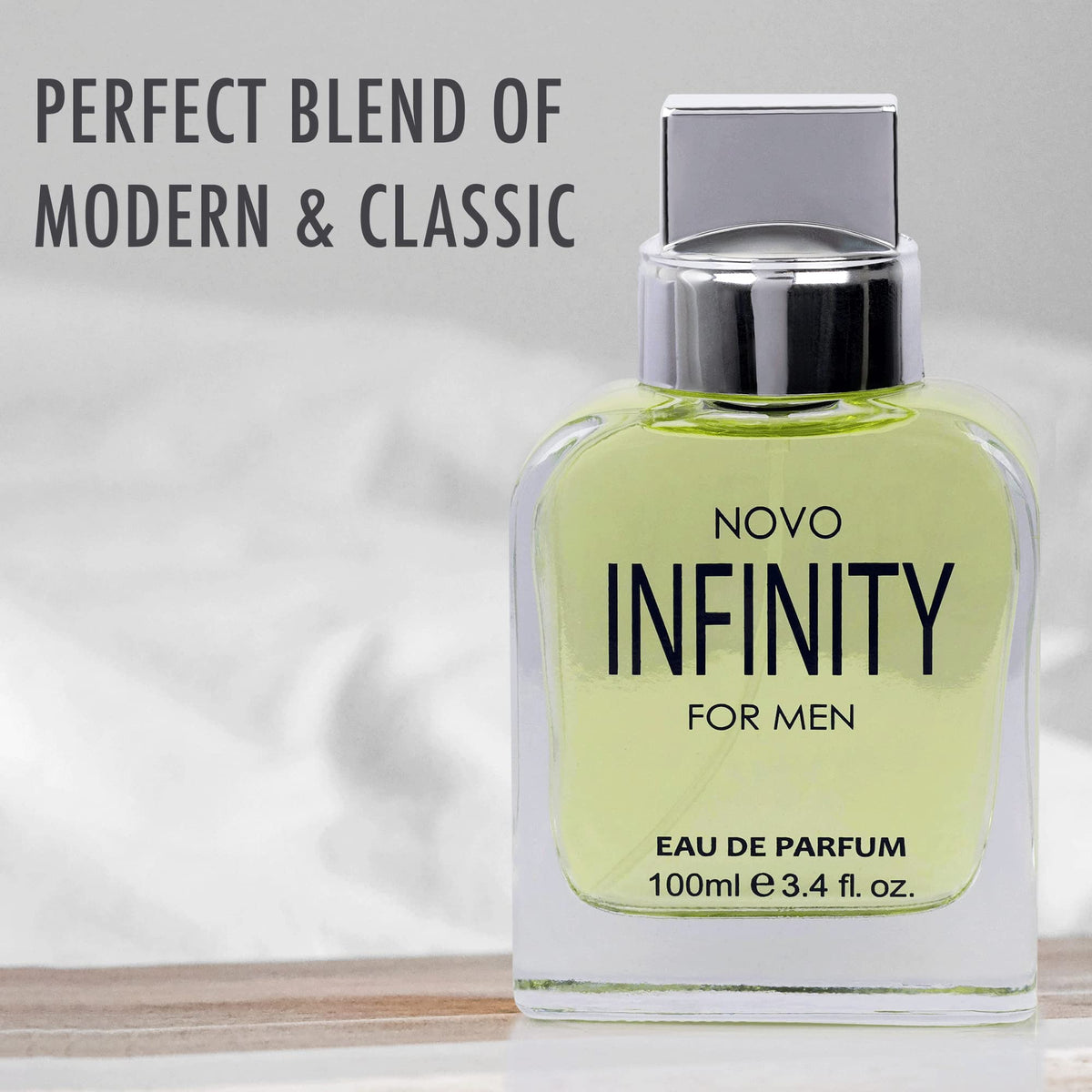 NovoGlow Novo Infinity for Men- 3.4 Fluid Ounce Eau De Parfum Spray for Men - Refreshing Citrusy & Floral Top Notes Smell Fresh All Day Long Lovely Beauty & Personal Care NovoGlow