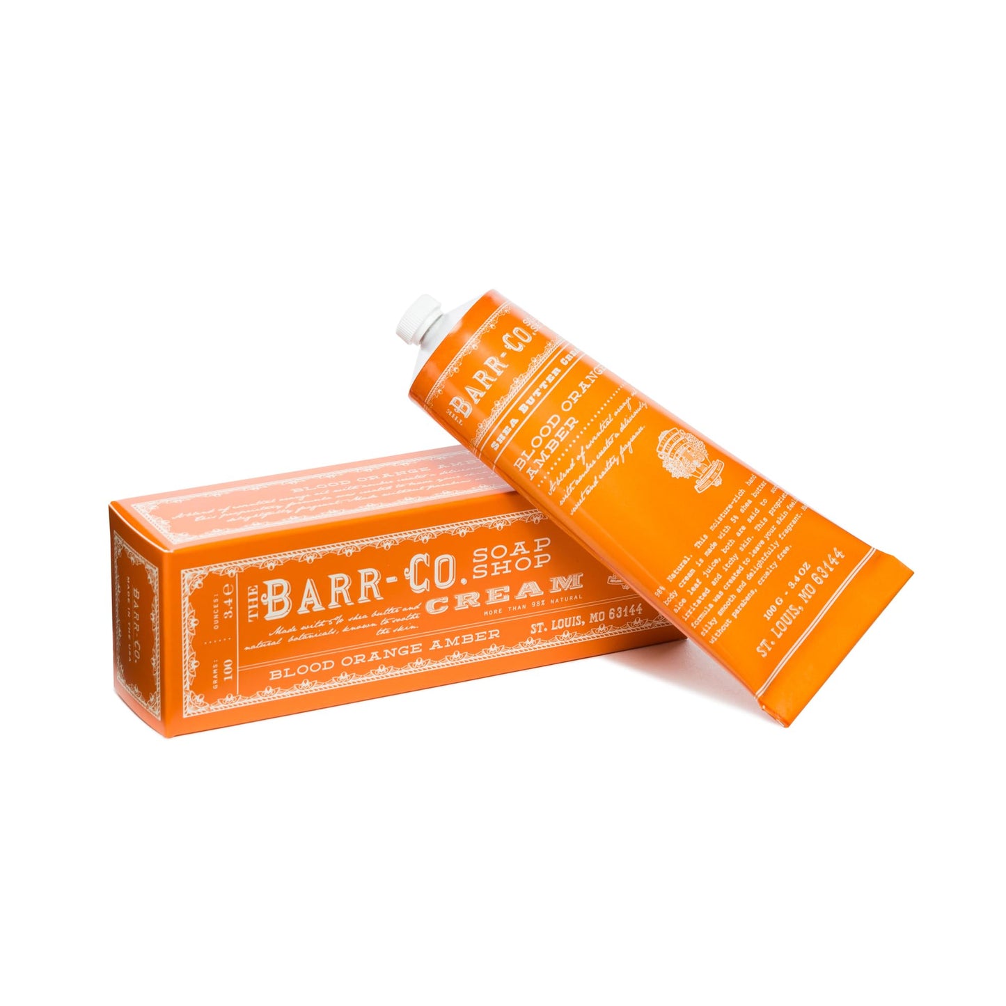 BARR-CO. Soap Shop Hand Cream Blood Orange Amber, Orange & Amber Essential Oils, Hand Cream for Dry & Cracked Hands, Shea Butter Cream, 3.4 fl oz Beauty & Personal Care BARR-CO