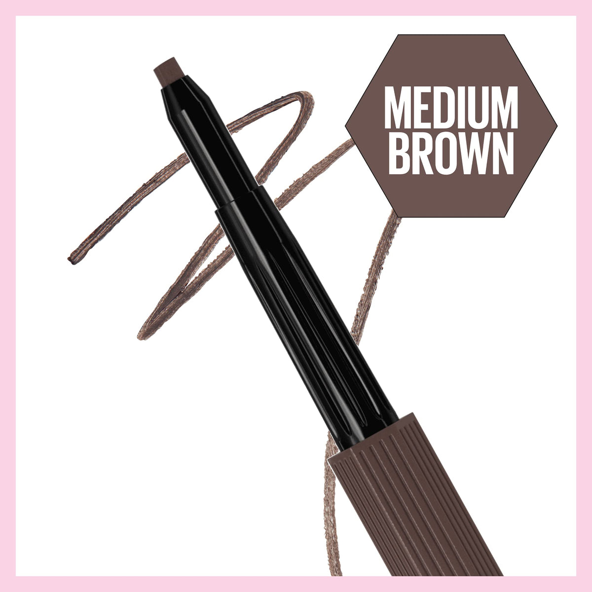 Maybelline New York Hyper Easy No Slip Pencil Eyeliner Makeup, Medium Brown, 0.001 oz.
