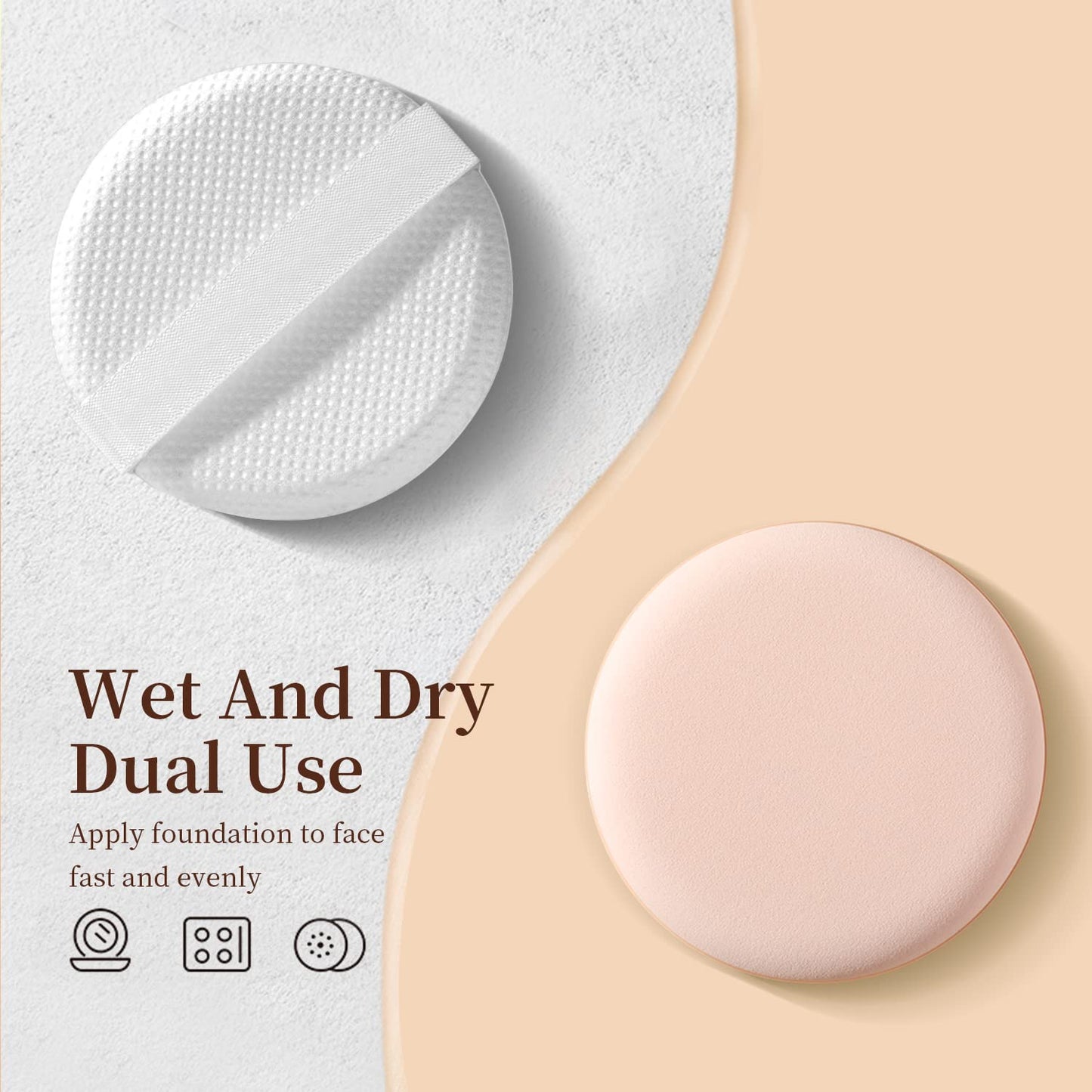 MOHOPE 8Pcs Air Cushion Makeup Puffs for Foundation with Portable Box, No Latex Blending Sponge for Liquid, Cream, Foundation and Powder, Teardrop Beauty & Personal Care MOHOPE