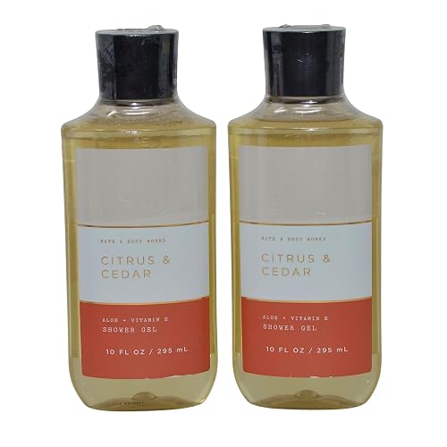 Bath & Body Works Shower Gel Gift Set 10oz Each Pack of 2 (Citrus and Cedar) Beauty & Personal Care Bath & Body Works