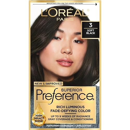 L'Oreal Paris Superior Preference Fade-Defying Color + Shine System 3 Soft Black/Natural Beauty & Personal Care L'Oreal Paris