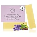 CAMEL CULTURE Jojoba and Lavender Bar Soap (3 Pack) - Handcrafted, Moisturizing Camel Milk Soap - Nourishing, Nutrient and Vitamin Rich Men's Body Beauty & Personal Care CAMEL CULTURE