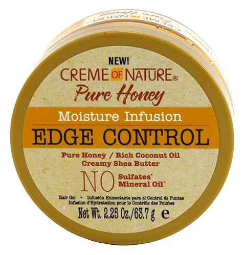 Creme Of Nature Pure Honey Edge Control Gel 2.25 Ounce Jar (66ml) (6 Pack) Beauty & Personal Care Creme of Nature