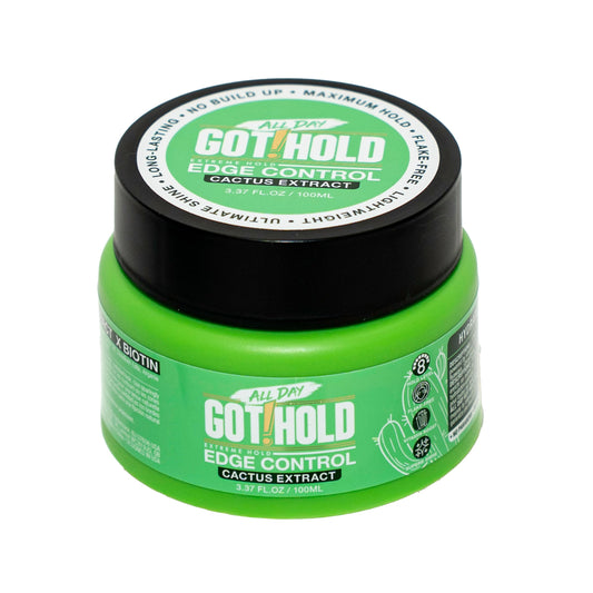 ALL DAY GOT HOLD Extreme hold Cactus Extract Edge Control 3.37 fl.oz/100ml Beauty & Personal Care ALL DAY GOT HOLD