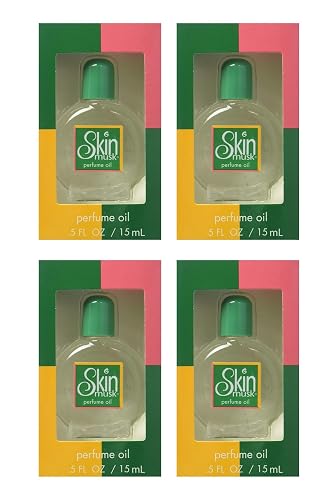 Skin Musk Perfume Oil 0.50 oz (Pack of 4) Beauty & Personal Care Skin Musk