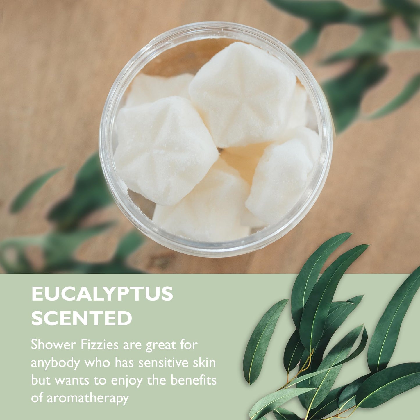 Marbela Eucalyptus and Mint Shower Fizzies Aromatherapy - 12 pcs Eucalyptus Steamers for Men and Women, Handmade Vegan Bath Essentials, Aromatherapy Beauty and Personal Care Marbela