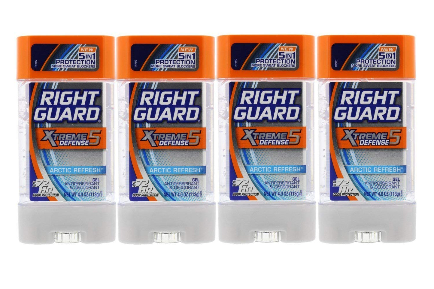 Right Guard Total Defense 5 Power Gel, Antiperspirant and Deodorant, Artic Refresh 4 Ounce 4 PK Beauty and Personal Care Right Guard