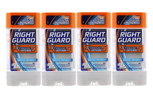 Right Guard Total Defense 5 Power Gel, Antiperspirant and Deodorant, Artic Refresh 4 Ounce 4 PK Beauty and Personal Care Right Guard