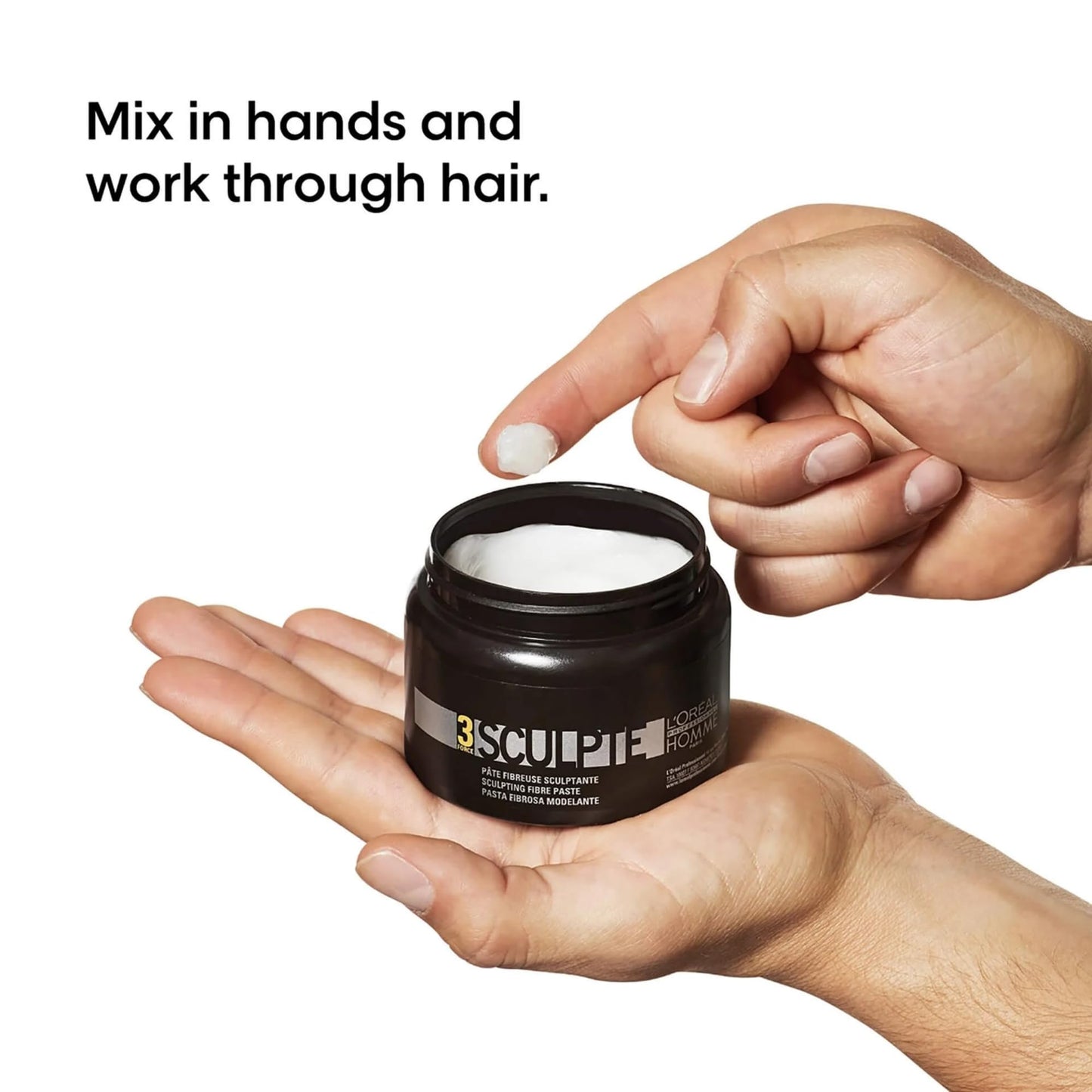 L'Oréal Professionnel Paris Men’s Sculpting Paste - Provides Light and Flexible Hold, Shiny Finish, For All Hair Types Beauty & Personal Care L'Oréal Professionnel Paris