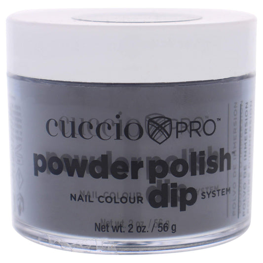 Cuccio Colour Powder Nail Polish, Midnight Black, 2 Ounce