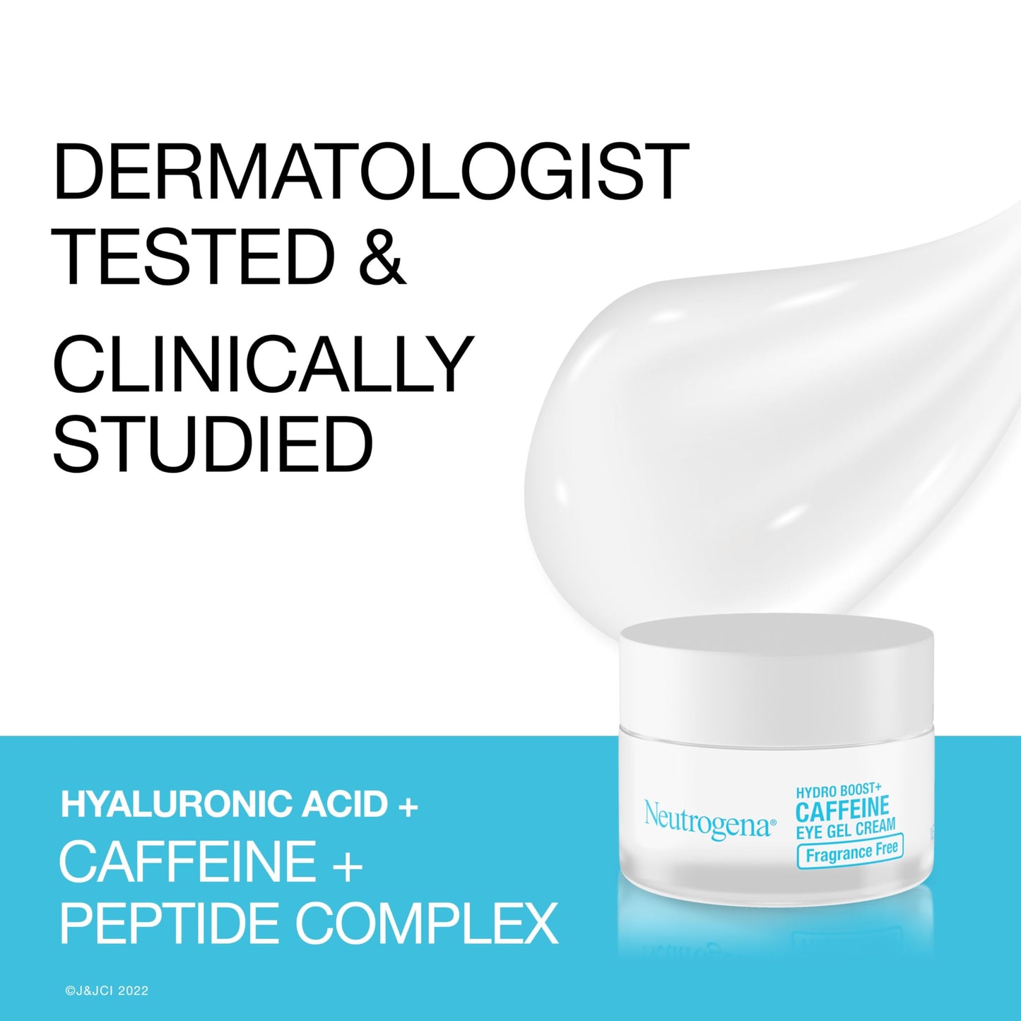 Neutrogena Hydro Boost + Eye Cream for Dark Circles & Puffiness, Under Eye Cream with Caffeine, Hyaluronic Acid and Peptides, Fragrance Free, 0.5 oz Beauty & Personal Care Neutrogena