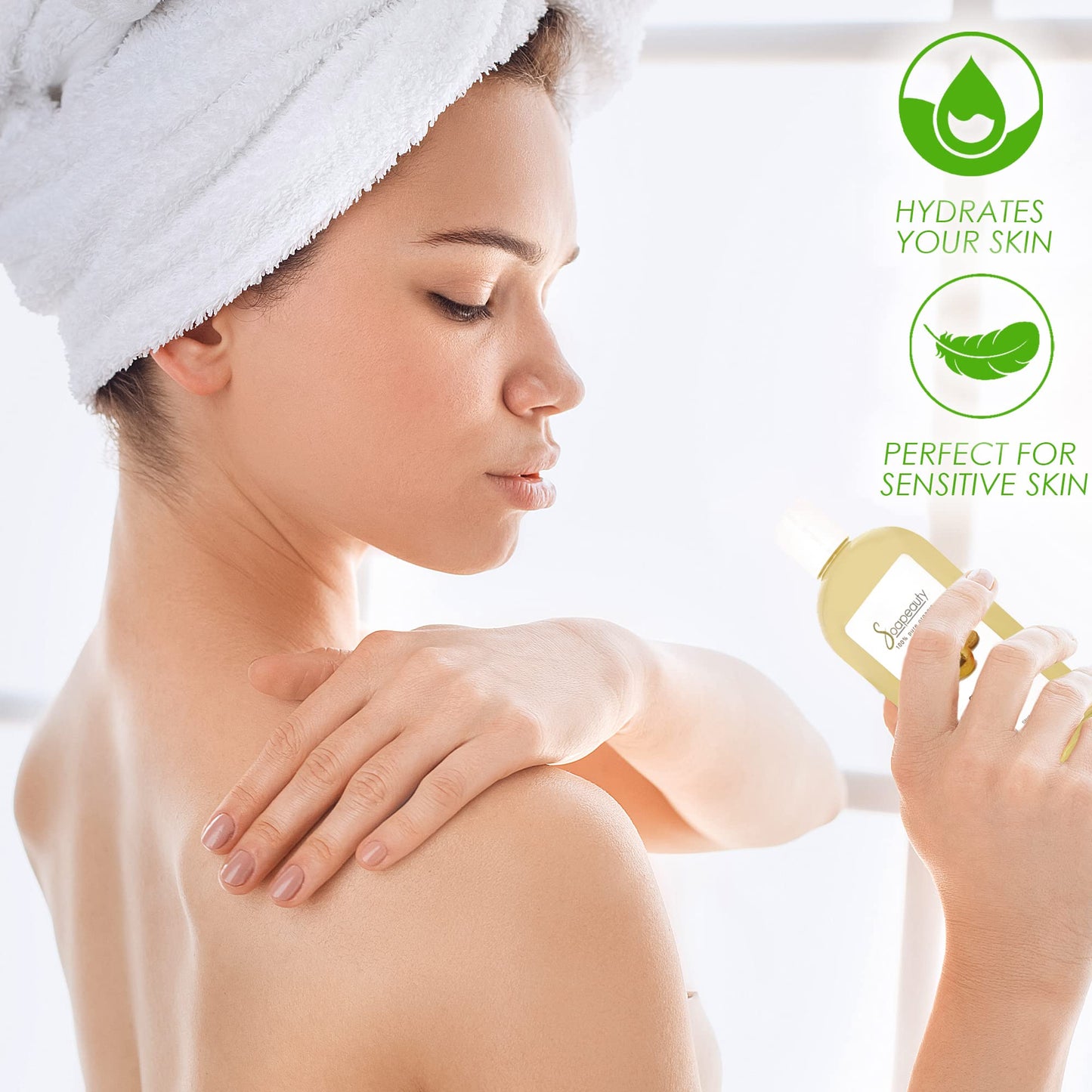 Soapeauty Apricot Kernel Oil Cold Pressed 100% Pure Natural Apricot Oil for Skin, Face, Hair Carrier for Essential Oils, Massage | 7 LBS Beauty & Personal Care Soapeauty