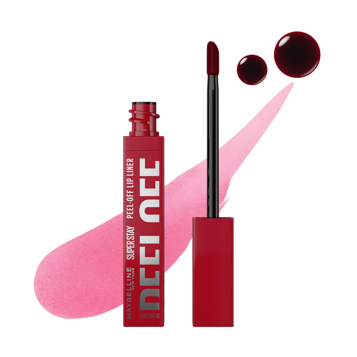 MAYBELLINE Super Stay Peel Off Lip Liner Lip Stain, Up to 24H Tattoo-Like Wear, Transfer-Proof Matte Finish, Hydrating Formula With Vitamin E, Blaze