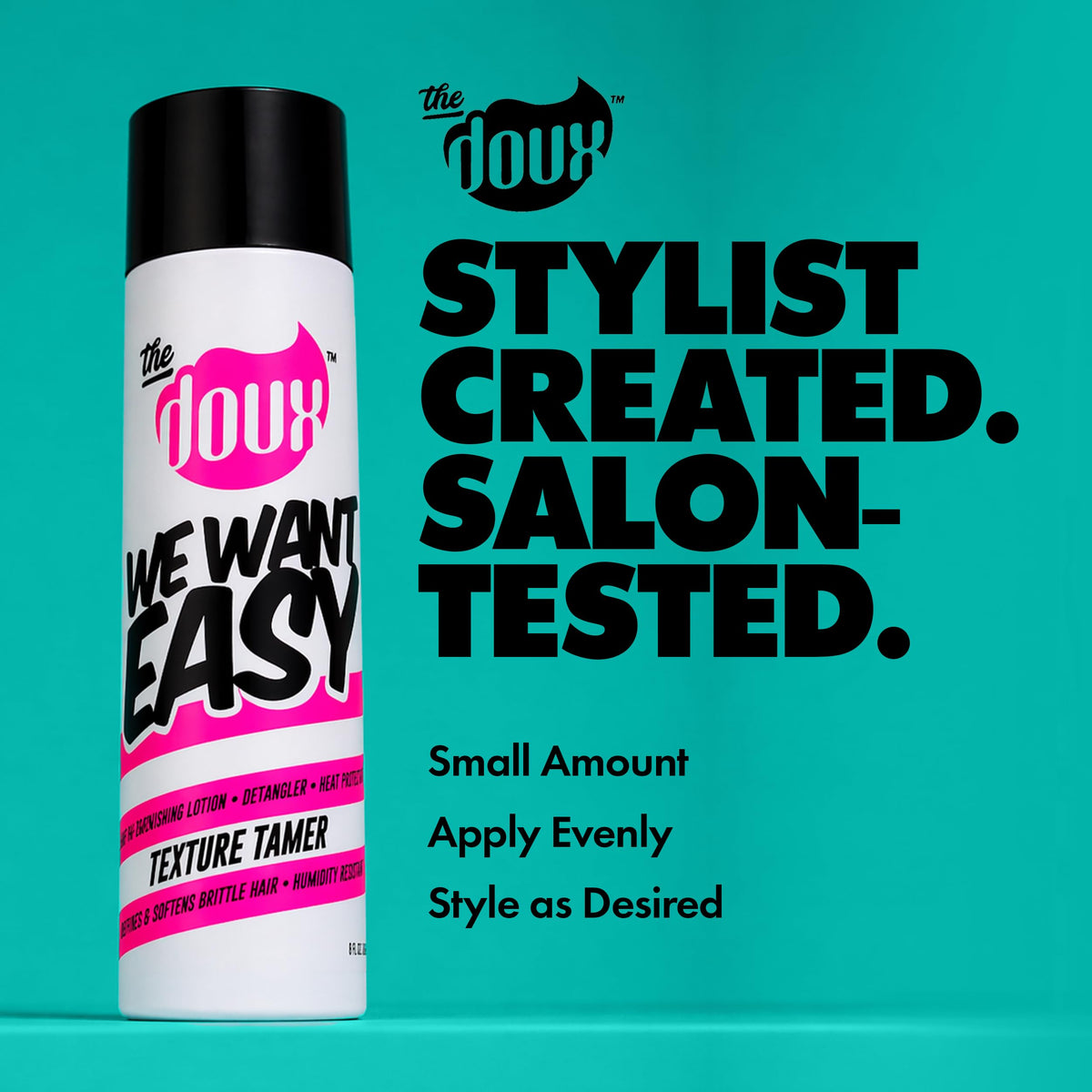 The Doux WE WANT EASY Leave-In Conditioner, Frizz Control Cream, 8 oz
