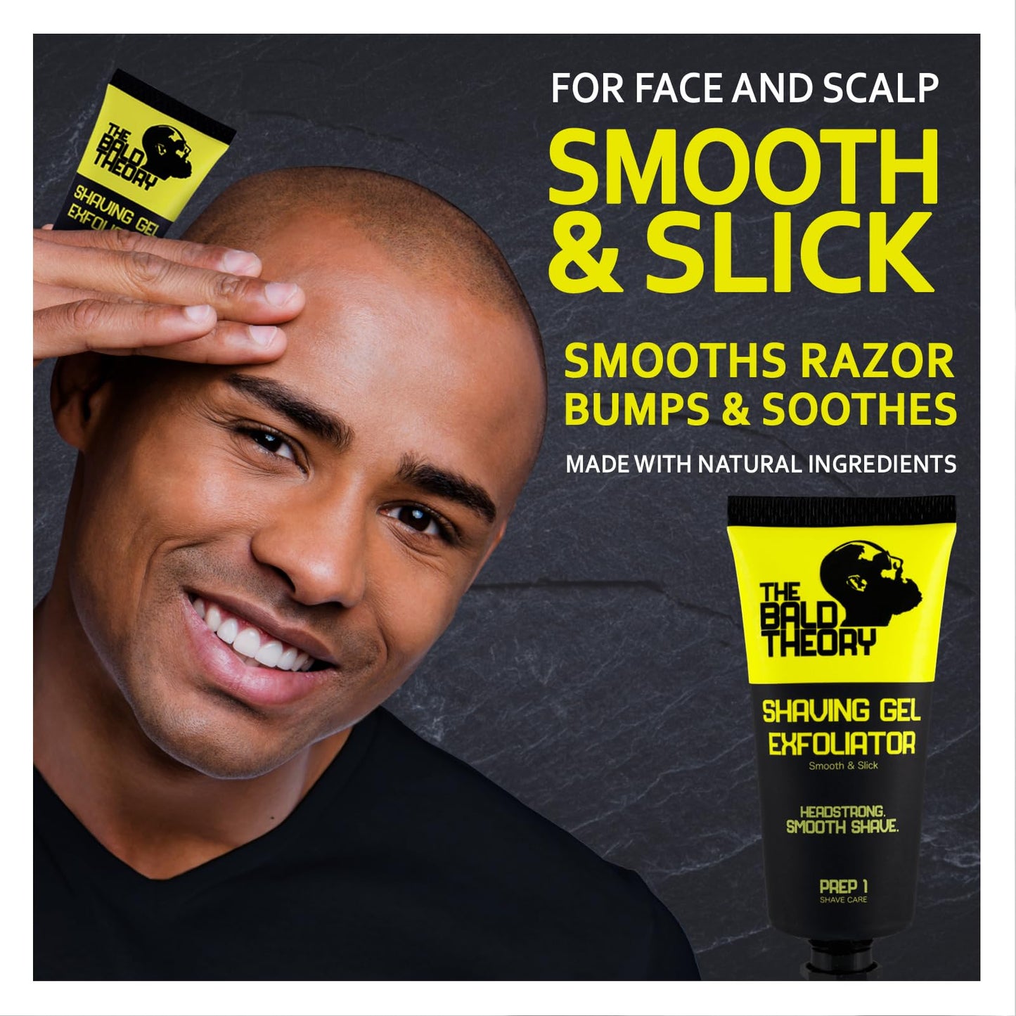The Bald Theory Men’s Premium Shave Kit - Complete Shaving Gel & Aftershave Balm Duo with Aloe, Hyaluronic Acid & Tea Tree Oil Beauty and Personal Care The Bald Theory