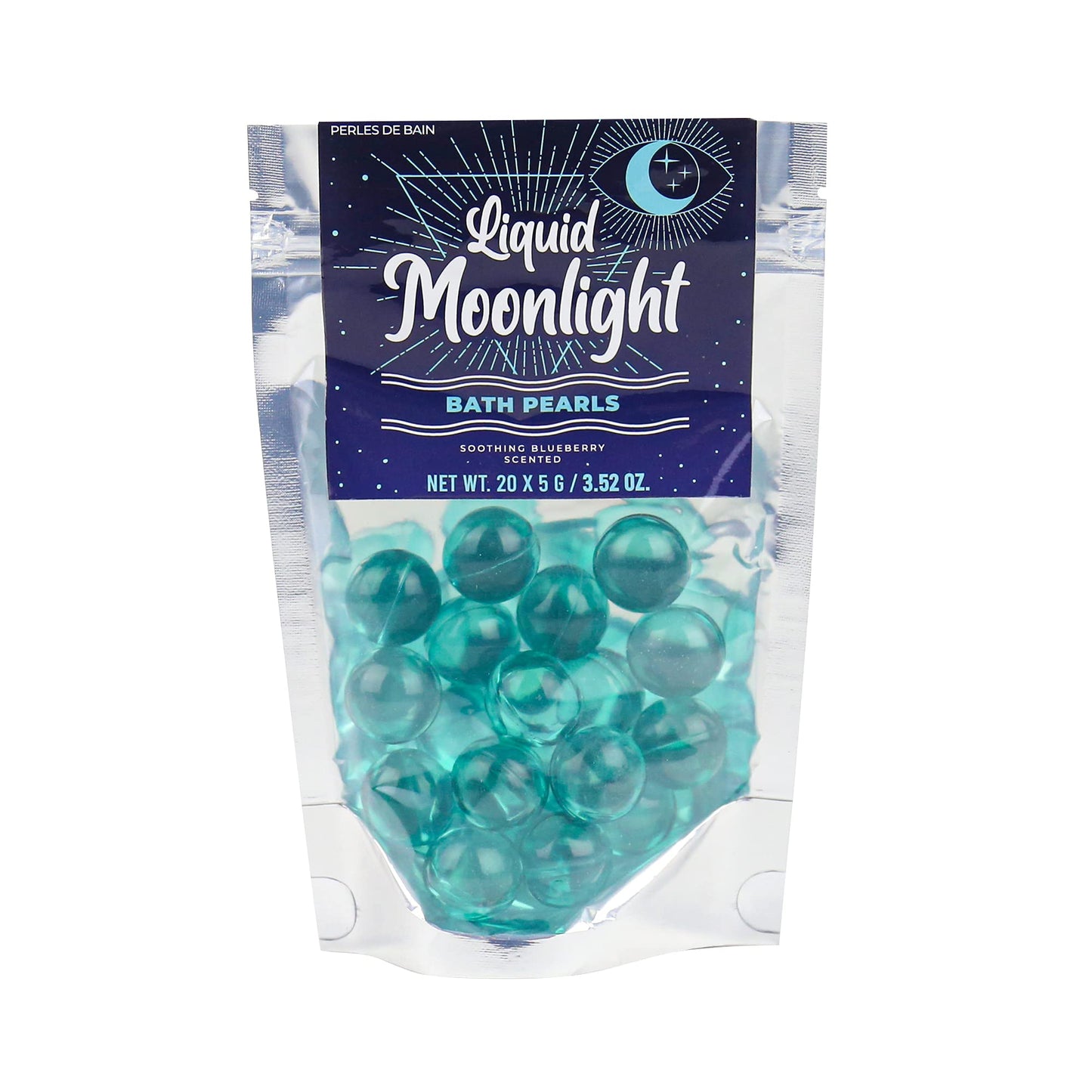 Gift Republic Liquid Spirit Moonlight Bath Pearls 20-Pack Soothing Blueberry Scent Beauty and Personal Care Gift Republic