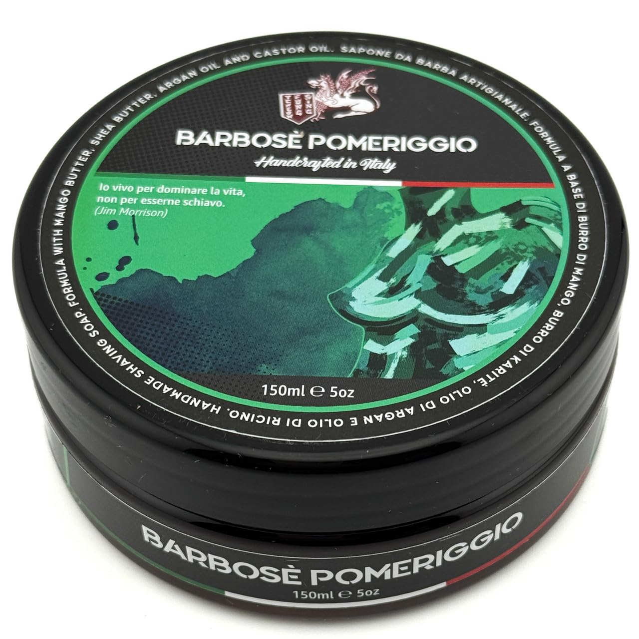 TFS Torino “Barb?sè Pomeriggio” Shaving Cream - 100 ml, Luxurious Made-in-Italy Cream with Coconut & Mint Fragrance, Rich Neutralizing Lather Beauty and Personal Care TCHEON FUNG SING