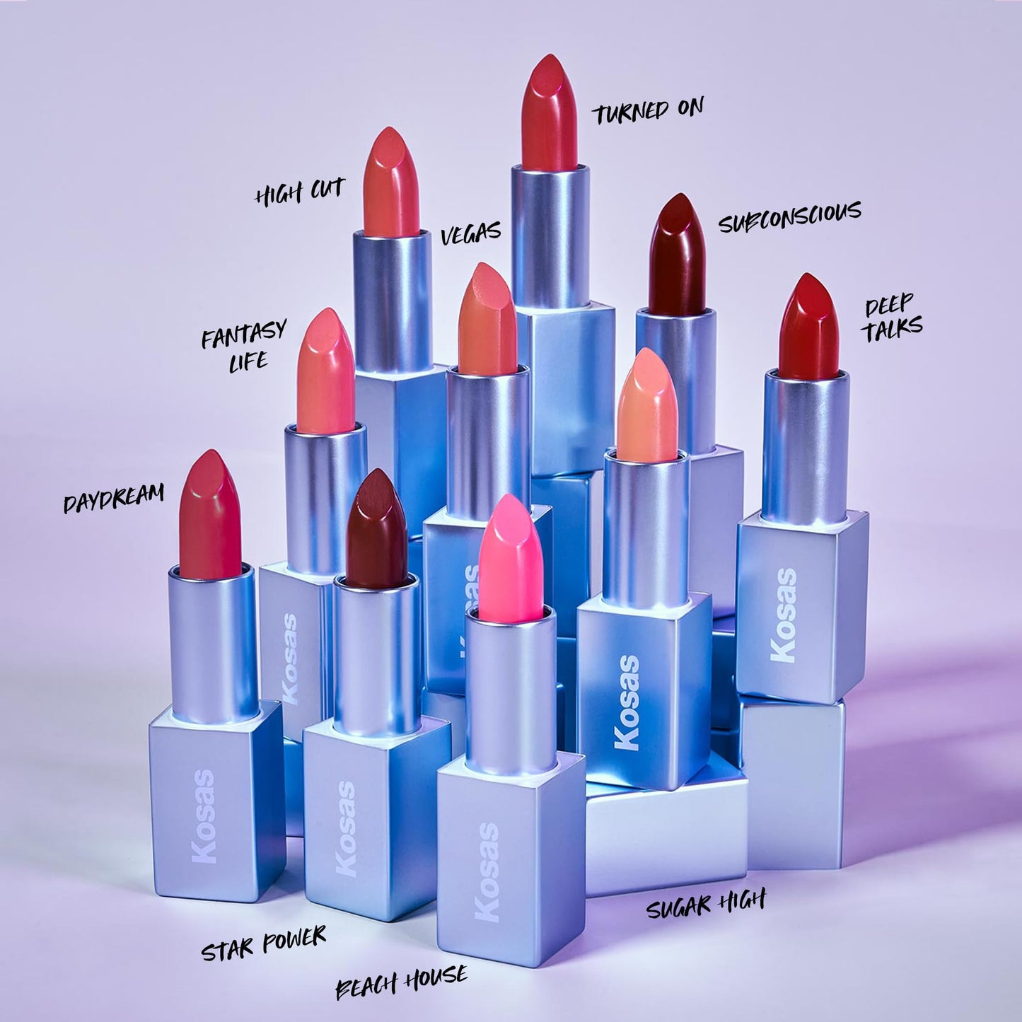 Kosas Weightless Lip Color Nourishing Satin Lipstick - High Impact Lip Color with Clean Formula - Comfy Feel & Soft Finish - Turned On Beauty & Personal Care Kosas